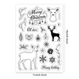 Globleland Deer Silicone Stamp Seal for Card Making Decoration and DIY Scrapbooking