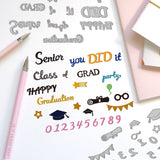 Graduation Theme Cutting Dies, 2pcs/set