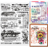 Postage Stamp Background PVC Stamps