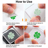 Globleland St. Patrick's Day, Shamrock, Four-leaf Clover, Lucky Clover, Sorrel, Good Luck, Gold Coins, Celebration, Carnival, Rainbow, Hat, Horseshoe, Beer Clear Silicone Stamp Seal for Card Making Decoration and DIY Scrapbooking