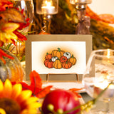 Globleland Fall, Thanksgiving, Turkey, Pumpkin, Corn, Leaf, Plant, Fall Greeting Clear Stamps Silicone Stamp Seal for Card Making Decoration and DIY Scrapbooking