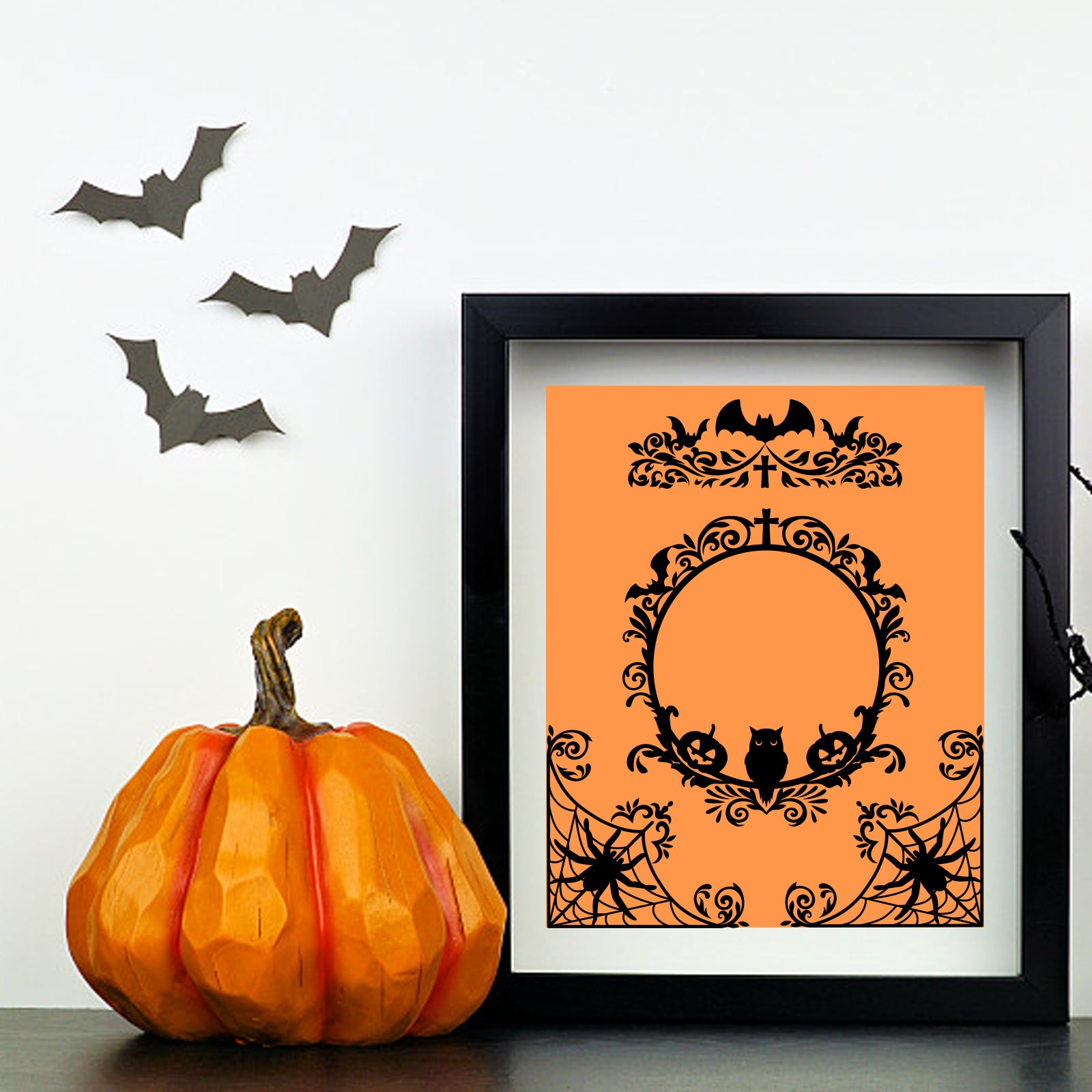 Globleland Halloween Bat Pumpkin Skeleton Ghost Clear Silicone Stamp Seal for Card Making Decoration and DIY Scrapbooking