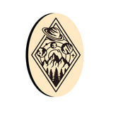 Week and Mountain Oval Wax Seal Stamps