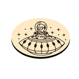 Spaceship Oval Wax Seal Stamps
