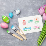 Globleland Easter, Egg, English Clear Stamps Seal for Card Making Decoration and DIY Scrapbooking