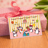 Penguin, Party, Birthday Clear Stamps Silicone Stamp Seal for Card Making Decoration and DIY Scrapbooking