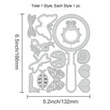 Globleland Insect, Ladybug, Dragonfly, Butterfly, Snail, Bee, Ant, Magnifying Glass Carbon Steel Cutting Dies Stencils, for DIY Scrapbooking/Photo Album, Decorative Embossing DIY Paper Card