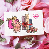 Globleland Valentine's Day, Roses, Rings Stamps Silicone Stamp Seal for Card Making Decoration and DIY Scrapbooking