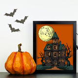 Globleland Halloween Horror House Bat Pumpkin Clear Silicone Stamp Seal for Card Making Decoration and DIY Scrapbooking