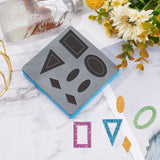 Globleland Cutting Die Leather Geometric Earrings Cutting Dies Stencil Embossing Craft Decor Leather Mold Template Plastic Injection Mold for DIY Paper Card
