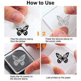 PVC Plastic Stamps, for DIY Scrapbooking, Photo Album Decorative, Cards Making, Stamp Sheets, Angel & Fairy Pattern, 16x11x0.3cm