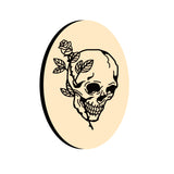 Rose Skull Oval Wax Seal Stamps