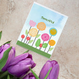 Globleland Simple Flowers Stamps Silicone Stamp Seal for Card Making Decoration and DIY Scrapbooking