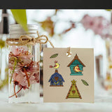 Globleland Bird, House, Blessing Clear Stamps Seal for Card Making Decoration and DIY Scrapbooking