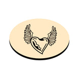 Love Wings Oval Wax Seal Stamps