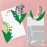 Globleland Lily of the Valley, Butterfly, Ladybug Carbon Steel Cutting Dies Stencils, for DIY Scrapbooking/Photo Album, Decorative Embossing DIY Paper Card