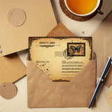 Globleland Vintage, Postcard, Stamp, Postmark, Postage Clear Silicone Stamp Seal for Card Making Decoration and DIY Scrapbooking