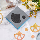 Globleland Leather Fan Drop Earring Cutting Dies Metal Cutting Dies Stencils Moulds Embossing Tool Plastic Injection Mold for Earring DIY Scrapbooking Photo Album Paper Card Craft 4x4in