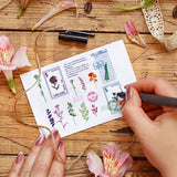 Plant, Postcard Clear Silicone Stamp Seal for Card Making Decoration and DIY Scrapbooking