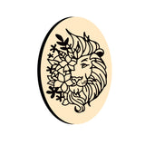Lion and Flower Oval Wax Seal Stamps