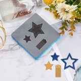 Globleland Die Cutting Leather Tassel Star Earrings Cutting Dies Stencil Embossing Craft Decor Leather Mold Template Protective Rubber Box for DIY Paper Card