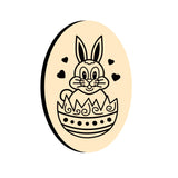 Rabbit Oval Wax Seal Stamps