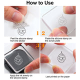 Globleland Bumblebee, Hive, Flower Clear Stamps Silicone Stamp Seal for Card Making Decoration and DIY Scrapbooking