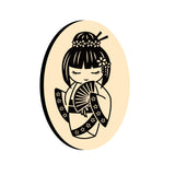 Kimono Doll Oval Wax Seal Stamps