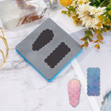 Globleland Die Cutting Leather Hairpin Earring Cutting Dies Stencil Embossing Craft Decor Leather Mold Template Protective Rubber Box for DIY Paper Card