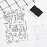 Globleland Gnome, Elves, Learning, School, Books Clear Stamps Silicone Stamp Seal for Card Making Decoration and DIY Scrapbooking