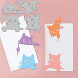 Globleland Cat Carbon Steel Cutting Dies Stencils, for DIY Scrapbooking/Photo Album, Decorative Embossing DIY Paper Card
