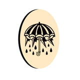 Umbrella and Grass Oval Wax Seal Stamps