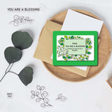 Globleland Eucalyptus Plant and Leaves Label Clear Silicone Stamp Seal for Card Making Decoration and DIY Scrapbooking