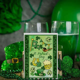 Globleland St. Patrick's Day, Four Leaf Clover Clear Stamps Silicone Stamp Seal for Card Making Decoration and DIY Scrapbooking