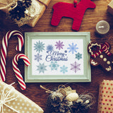 Globleland Christmas, Snowflake, Winter Clear Stamps Silicone Stamp Seal for Card Making Decoration and DIY Scrapbooking