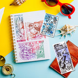 Postage Stamp Background PVC Stamps