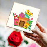 Globleland Flowerpot, Mushrooms, Flowers, Ladder, Daisies, Tulips Carbon Steel Cutting Dies Stencils, for DIY Scrapbooking/Photo Album, Decorative Embossing DIY Paper Card