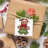 Globleland Gingerbread Man, Gingerbread House, Candy, Christmas Tree, Gifts Stamps Silicone Stamp Seal for Card Making Decoration and DIY Scrapbooking