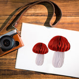 Globleland 3D Mushroom Carbon Steel Cutting Dies Stencils, for DIY Scrapbooking/Photo Album, Decorative Embossing DIY Paper Card