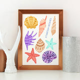 Starfish Wishes, Seashells, Conch Clear Silicone Stamp Seal for Card Making Decoration and DIY Scrapbooking