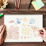 Globleland Bumblebee, Hive, Flower Clear Stamps Silicone Stamp Seal for Card Making Decoration and DIY Scrapbooking
