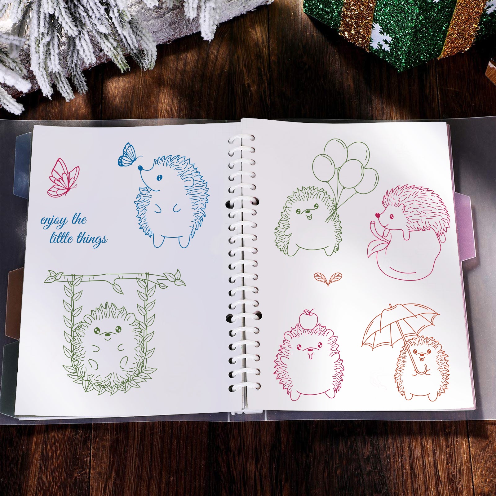 Globleland Happy Word, Fantasy, Everyday, Hedgehog, Icon, Japan, Farm Critter, Unicorn, Dream Catcher Sunflower, Flower Clear Stamps Silicone Stamp Seal for Card Making Decoration and DIY Scrapbooking