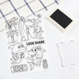 Shark, Summer, Hawaii Clear Silicone Stamp Seal for Card Making Decoration and DIY Scrapbooking