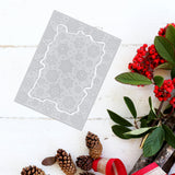 Globleland Snowflakes, Christmas, Border, Background Board Hot Foil Plate, for DIY Scrapbooking, Photo Album Decorative, Cards Making, Stamp Sheets
