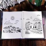 Globleland Mountain Scenery Clear Stamps Silicone Stamp Seal for Card Making Decoration and DIY Scrapbooking