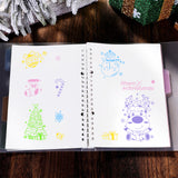 GLOBLELAND PVC Plastic Stamps, for DIY Scrapbooking, Photo Album Decorative, Cards Making, Stamp Sheets, Christmas Themed Pattern, 16x11x0.3cm