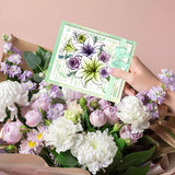 Globleland Lily Bouquet, Layered Bouquet Clear Silicone Stamp Seal for Card Making Decoration and DIY Scrapbooking