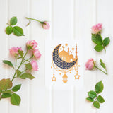 Globleland Ramadan Eid, Star and Moon Carbon Steel Cutting Dies Stencils, for DIY Scrapbooking/Photo Album, Decorative Embossing DIY Paper Card