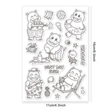 Globleland Summer, Beach, Animals, Water Guns, Shells, Starfish, Fruits Clear Silicone Stamp Seal for Card Making Decoration and DIY Scrapbooking
