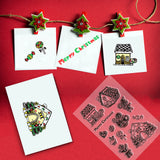 Globleland Custom PVC Plastic Clear Stamps, for DIY Scrapbooking, Photo Album Decorative, Cards Making, Gingerbread Man, 160x110x3mm
